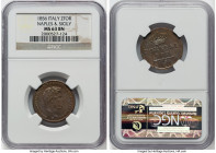 Naples & Sicily. Ferdinand II 2 Tornesi 1856 MS63 Brown NGC, KM327. From the Meduno Collection HID09801242017 © 2022 Heritage Auctions | All Rights Re...