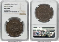 Papal States. Pius IX 4 Soldi Anno XXII (1868)-R MS64 Brown NGC, Rome mint, KM1374. From the Meduno Collection HID09801242017 © 2022 Heritage Auctions...