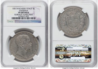 Sardinia. Vittorio Emanuele II 5 Lire 1857 (Anchor)-P VF Details (Surface Hairlines) NGC, Genoa mint, KM144.2. From the Meduno Collection HID098012420...