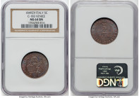 Venice. Revolutionary 5 Centesimi 1849-ZV MS64 Brown NGC, KM809 (prev. C-183). One year type. From the Meduno Collection HID09801242017 © 2022 Heritag...