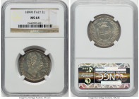 Umberto I 2 Lire 1899-R MS64 NGC, Rome mint, KM23. From the Meduno Collection HID09801242017 © 2022 Heritage Auctions | All Rights Reserved