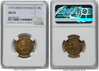 Francisco Ximenez de Texada gold 10 Scudi 1773 AU53 NGC, KM288, Fr-39. HID09801242017 © 2022 Heritage Auctions | All Rights Reserved