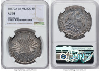 Republic 8 Reales 1877 Ca-EA AU58 NGC, Chihuahua mint, KM377.2, DP-Ca55. HID09801242017 © 2022 Heritage Auctions | All Rights Reserved