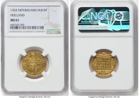 Holland. Provincial gold Ducat 1763 MS61 NGC, Dordrecht mint, KM12.3, Fr-250. HID09801242017 © 2022 Heritage Auctions | All Rights Reserved