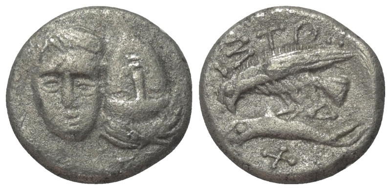 Ostkelten. Istros-Typen.

 Drachme (Silber). 4. - 3. Jhdt. v. Chr.
Vs: Zwei j...