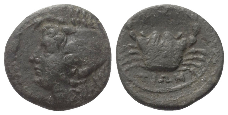 Bruttium. Brettii.

 Bronze. Ca. 216 - 214 v. Chr.
Vs: Kopf einer weiblichen ...