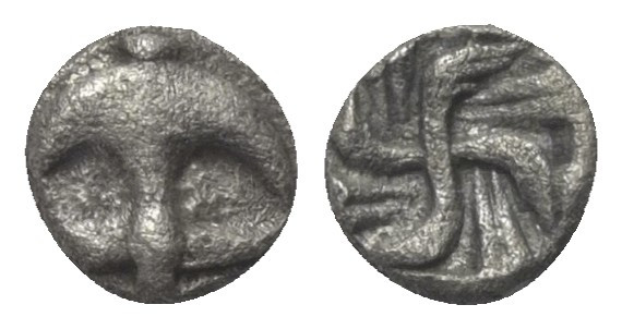 Thrakien. Apollonia Pontika.

 Obol (Silber). Ca. 540 - 530 v. Chr.
Vs: Anker...