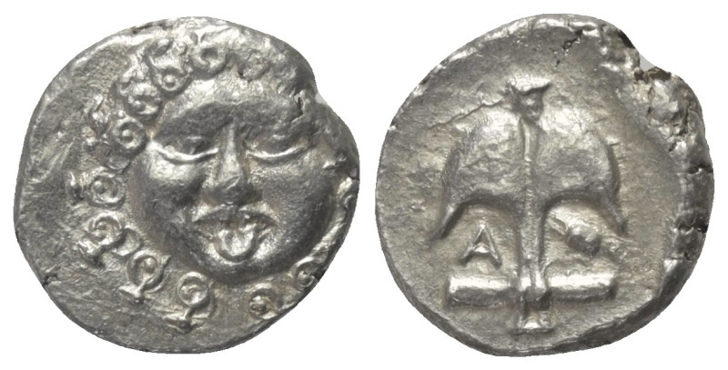 Thrakien. Apollonia Pontika.

 Drachme (Silber). Ca. 4. Jhdt. v. Chr.
Vs: Kop...