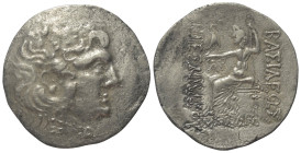 Thrakien. Mesembria.

 Tetradrachme (Silber). Ca. 125 - 65 v. Chr.
Prägung im Namen Alexanders III. des Großen.

Vs: Kopf des jugendlichen Herakl...