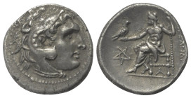 Königreich Makedonien. Alexander III. der Große (336 - 323 v. Chr.).

 Drachme (Silber). Ca. 323 - 280 v. Chr. Ungesicherte Münzstätte im westlichen...