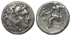 Königreich Makedonien. Alexander III. der Große (336 - 323 v. Chr.).

 Drachme (Silber, subärat). Ca. 323 - 280 v. Chr. Ungesicherte Münzstätte im w...