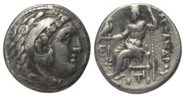 Königreich Makedonien. Alexander III. der Große (336 - 323 v. Chr.).

 Drachme (Silber). Ca. 319 - 310 v. Chr. Kolophon.
Vs: Kopf des jugendlichen ...