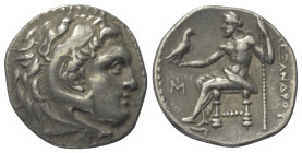 Königreich Makedonien. Alexander III. der Große (336 - 323 v. Chr.).

 Drachme (Silber). Ca. 295 - 275 v. Chr. Milet.
Vs: Kopf des jugendlichen Her...