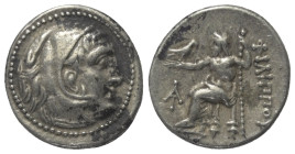 Königreich Makedonien. Philippos III. Arrhidaios (323 - 317 v. Chr.).

 Drachme (Silber). Ca. 323 - 319 v. Chr. Magnesia am Mäander.
Vs: Kopf des j...