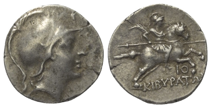 Phrygien. Kibyra.

 Drachme (Silber). Ca. 166 - 84 v. Chr.
Vs: Männlicher Kop...