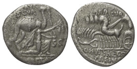 M. Scaurus und P. Hypsaeus.

 Denar (Silber). 58 v. Chr. Rom.
Vs: M SCAVR / AED CVR / EX - S C / REX ARETAS. König Aretas mit Ölzweig nach rechts k...