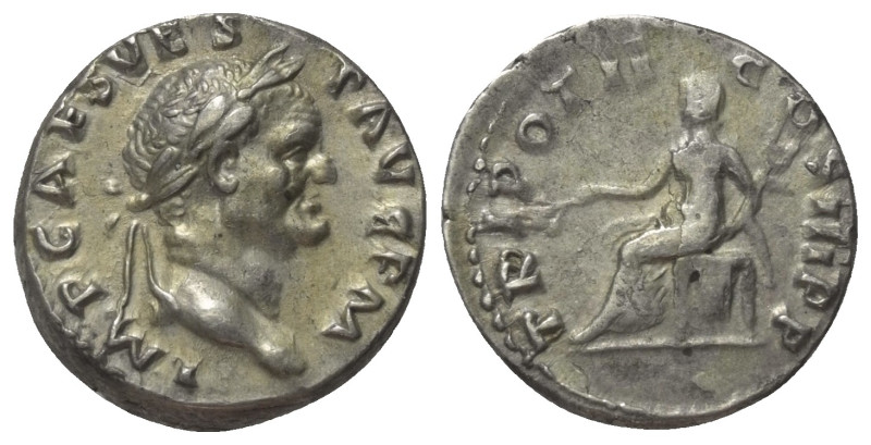 Vespasianus (69 - 79 n. Chr.).

 Denar (Silber). 70 - 72 n. Chr. Rom.
Vs: IMP...