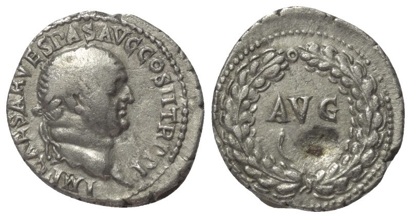 Vespasianus (69 - 79 n. Chr.).

 Denar (Silber). 70 n. Chr. Munzstätte in Asia...