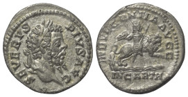 Septimius Severus (193 - 211 n. Chr.).

 Denar (Silber). 204 n. Chr. Rom.
Vs: SEVERVS PIVS AVG. Kopf mit Lorbeerkranz rechts.
Rs: INDVLGENTIA AVGG...