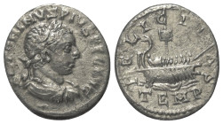 Elagabalus (218 - 222 n. Chr.).

 Denar (Silber). 218 - 219 n. Chr. Rom.
Vs: ANTONINVS PIVS FEL AVG. Büste mit Lorbeerkranz, Paludament und Panzer ...