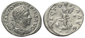 Elagabalus (218 - 222 n. Chr.).

 Denar (Silber). 220 - 222 n. Chr. Rom.
Vs: IMP ANTONINVS PIVS AVG. Büste mit Lorbeerkranz und Paludament rechts....