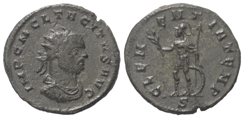 Tacitus (275 - 276 n. Chr.).

 Antoninian (Kupfer). 276 n. Chr. Cyzicus.
Vs: ...