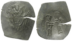 Lateinisches Kaiserreich (1204 - 1261 n. Chr.).

 Aspron Trachy (Billon). Constantinopolis.
Vs: Maria Orans (Hagiosoritissa) mit Pallium, Nimbus un...