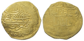 Osmanen. Ahmed III. (1115 - 1143 H. / 1703 - 1730).

 Ashrafi (Gold). 1115 H. Misir.
Vs: Tughra, Münzstätte und Jahr des Regierungsantritts.
Rs: T...