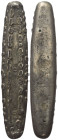 Laos. Königreich Laos (1591 - 1707).

 2 Tamlung (Silber).
Vs: 'Tigerzungen' Lat, in der Mitte drei Stempel mit Schlangenornament.
Rs: Flach.

1...