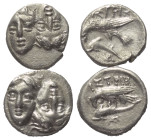 Griechische Münzen - Lots.


Istros (Moesia Inferior).

Lot (2 Stück, Silber): Diobol; ca. 4. - 2. Jhdt. v. Chr.

Sehr schön - fast sehr schön....