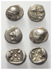 Griechische Münzen - Lots.


Milet / Phokaia (Ionien).

Lot (6 Stück, Silber): Diobol; ca. 5. - 4. Jhdt. v. Chr.

Sehr schön.

Verkauft wie b...
