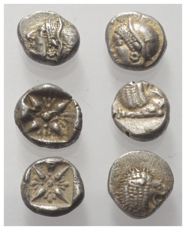 Griechische Münzen - Lots.


Milet / Phokaia (Ionien).

Lot (6 Stück, Silbe...
