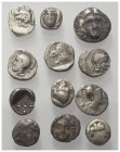 Griechische Münzen - Lots.


Unter anderem: Kyzikos (Mysien) / Selge (Pisidien).

Lot (12 Stück, Silber): Diobol, Obol; ca. 5. - 4. Jhdt. v. Chr....