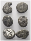 Griechische Münzen - Lots.


Achaimenidisches Königreich.

Lot (6 Stück, Silber): Siglos, ca. 5. Jhdt. v. Chr.

Sehr schön - fast sehr schön.
...