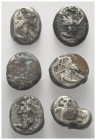 Griechische Münzen - Lots.


Achaimenidisches Königreich.

Lot (6 Stück, Silber, subärat): Siglos, ca. 5. Jhdt. v. Chr.

Sehr schön - fast sehr...