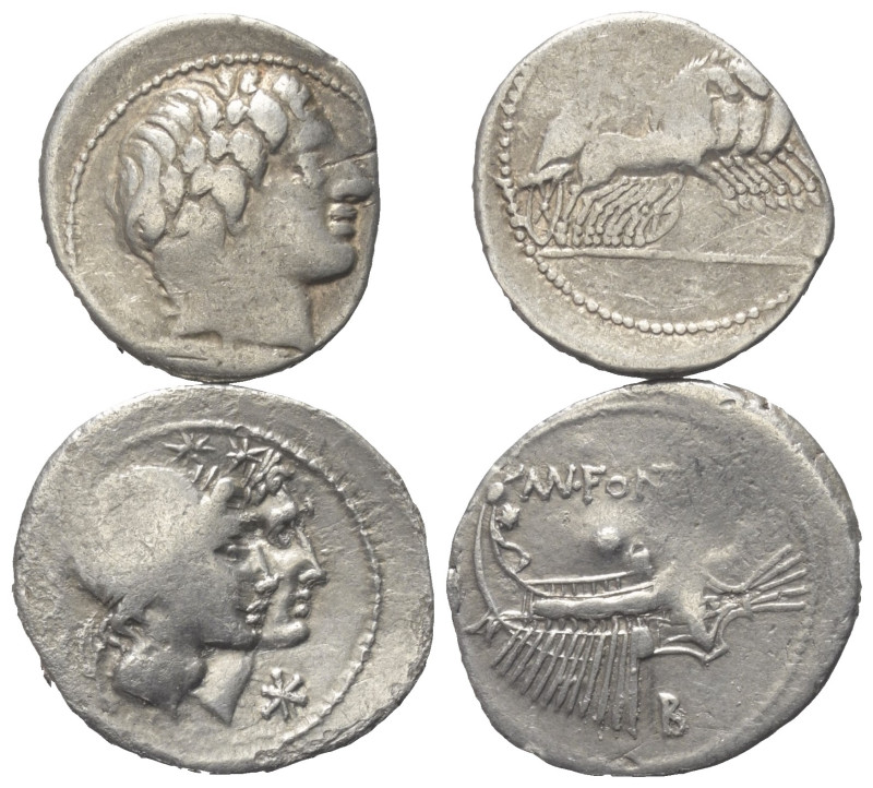 Römische Münzen - Lots. Republik.


Lot (2 Stück, Silber): Denare aus dem 1. ...