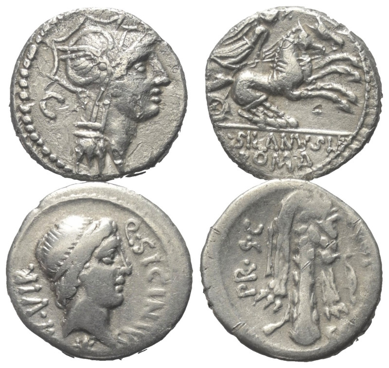 Römische Münzen - Lots. Republik.


Lot (2 Stück, Silber): Denare aus dem 1. ...