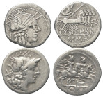 Römische Münzen - Lots. Republik.


Lot (2 Stück, Silber): Denare aus dem 1. Jhdt. v. Chr.

Fast sehr schön / sehr schön.

Verkauft wie besehen...