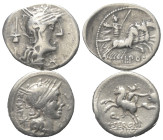 Römische Münzen - Lots. Republik.


Lot (2 Stück, Silber): Denare aus dem 1. Jhdt. v. Chr.

Fast sehr schön / sehr schön.

Verkauft wie besehen...