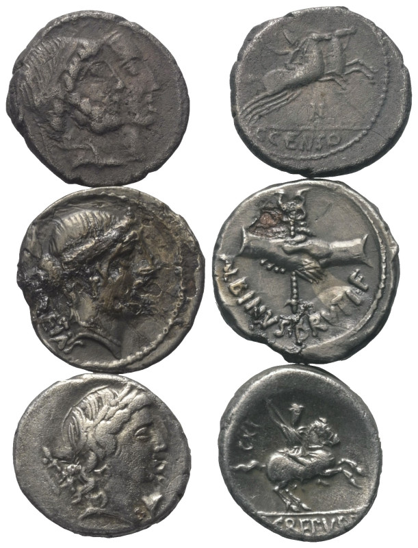 Römische Münzen - Lots. Republik.


Lot (3 Stück, Silber): Denare aus dem 1. ...