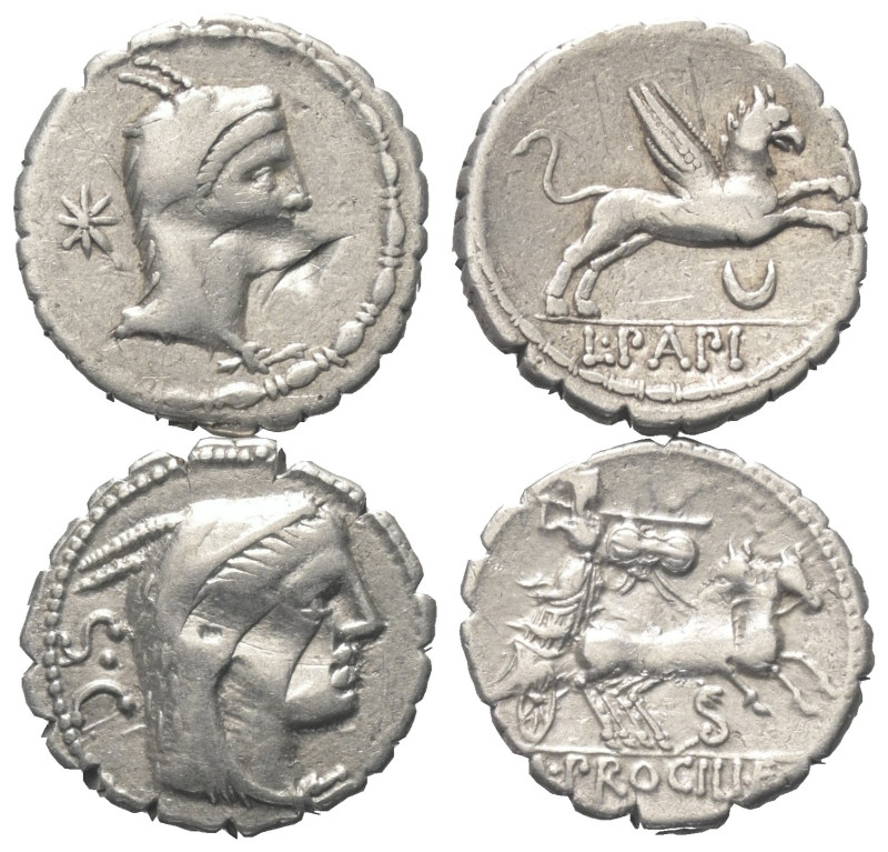 Römische Münzen - Lots. Republik.


Lot (2 Stück, Silber): Denare aus dem 1. ...