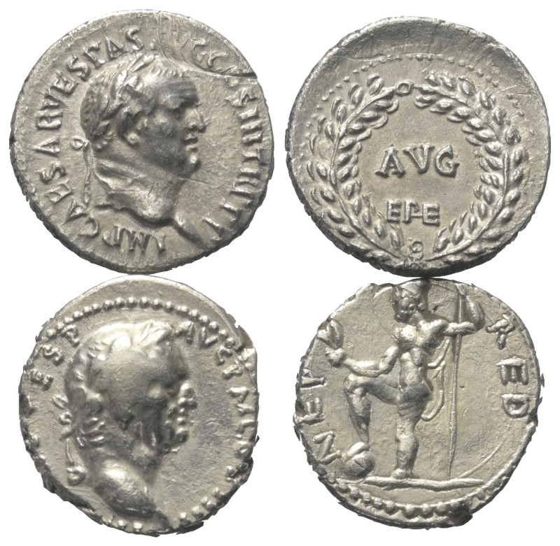Römische Münzen - Lots. Kaiserzeit.


Lot (2 Stück, Silber): Denare des Vespa...