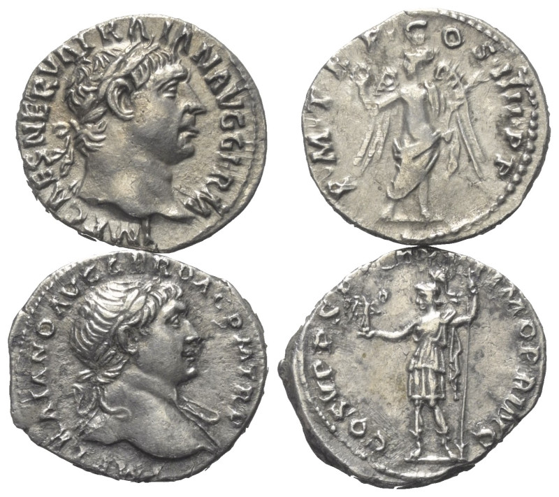 Römische Münzen - Lots. Kaiserzeit.


Lot (2 Stück, Silber): Denare des Traia...
