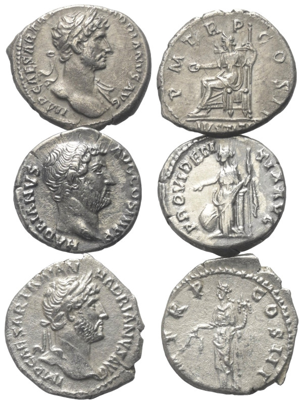 Römische Münzen - Lots. Kaiserzeit.


Lot (3 Stück, Silber): Denare des Hadri...