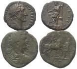 Römische Münzen - Lots. Kaiserzeit.


Lot (2 Stück, Bronze): As des Antoninus Pius (138 - 161 n. Chr.) und Sesterz des Septimius Severus (193 - 211...