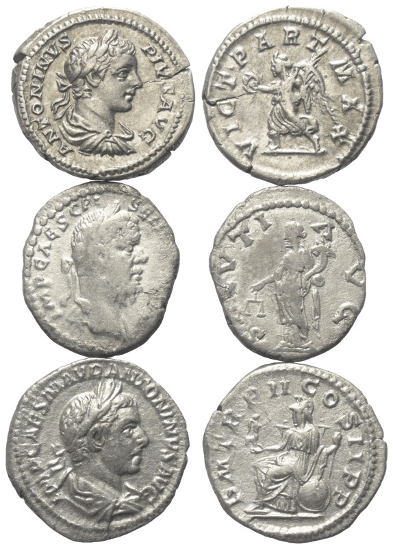 Römische Münzen - Lots. Kaiserzeit.


Lot (3 Stück, Silber): Denare des Pesce...