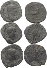 Römische Münzen - Lots. Kaiserzeit.


Lot (3 Stück, Bronze): Sesterzen des Philippus I. Arabs (244 - 249 n. Chr.) (2x) und Traianus Decius (249 - 2...