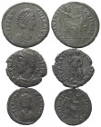 Römische Münzen - Lots. Kaiserzeit.


Lot (3 Stück, Bronze): Kleinbronzen.
Procopius (365 - 366 n. Chr.).
Aelia Flaccilla (gest. 388 n. Chr.).
A...