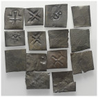 Mittelalter - Lots.


Bulgarien, Zarenreich.
Zeit von Ivan Schischman (1371 - 1395).

Lot (14 Stück): Kleine Kupfermünzen.
Vs: Kreuz.

Zusamm...