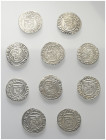 Europa - Lots.


Ungarn.
Ferdinand I. (1526 - 1564).

Lot (10 Stück, Silber): Denare.
Vs: Wappen.
Rs: Madonna mit Kind.

Huszar 935, 936; Un...